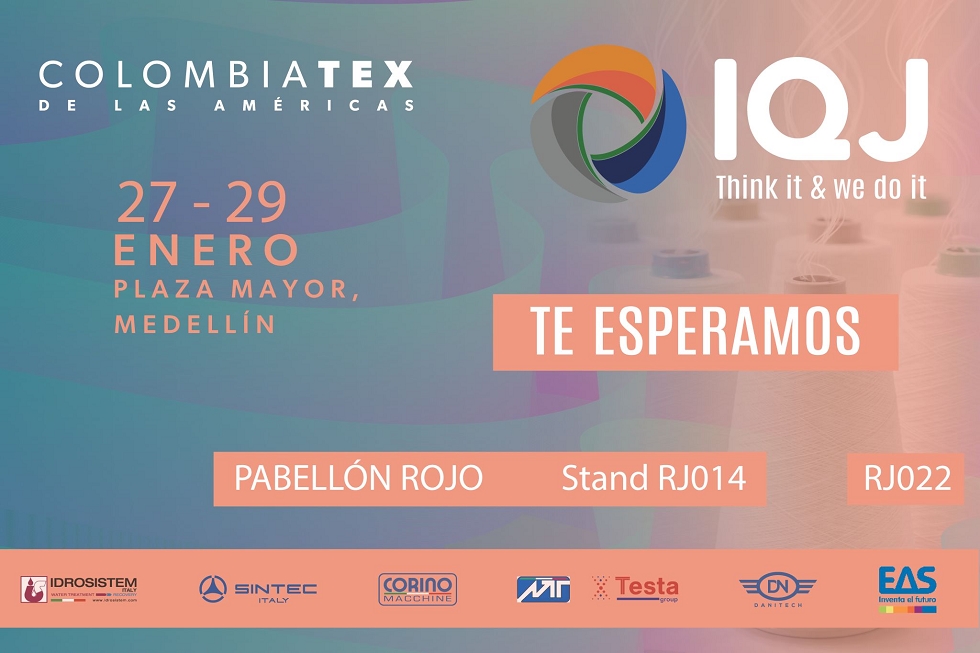 We'll be at Colombiatex de Las Americas in Medellin from January 27th to 29th, 2026! You'll find us in the red pavilion, at our agent's booth, IQJ2019, RJ014-RJ022.